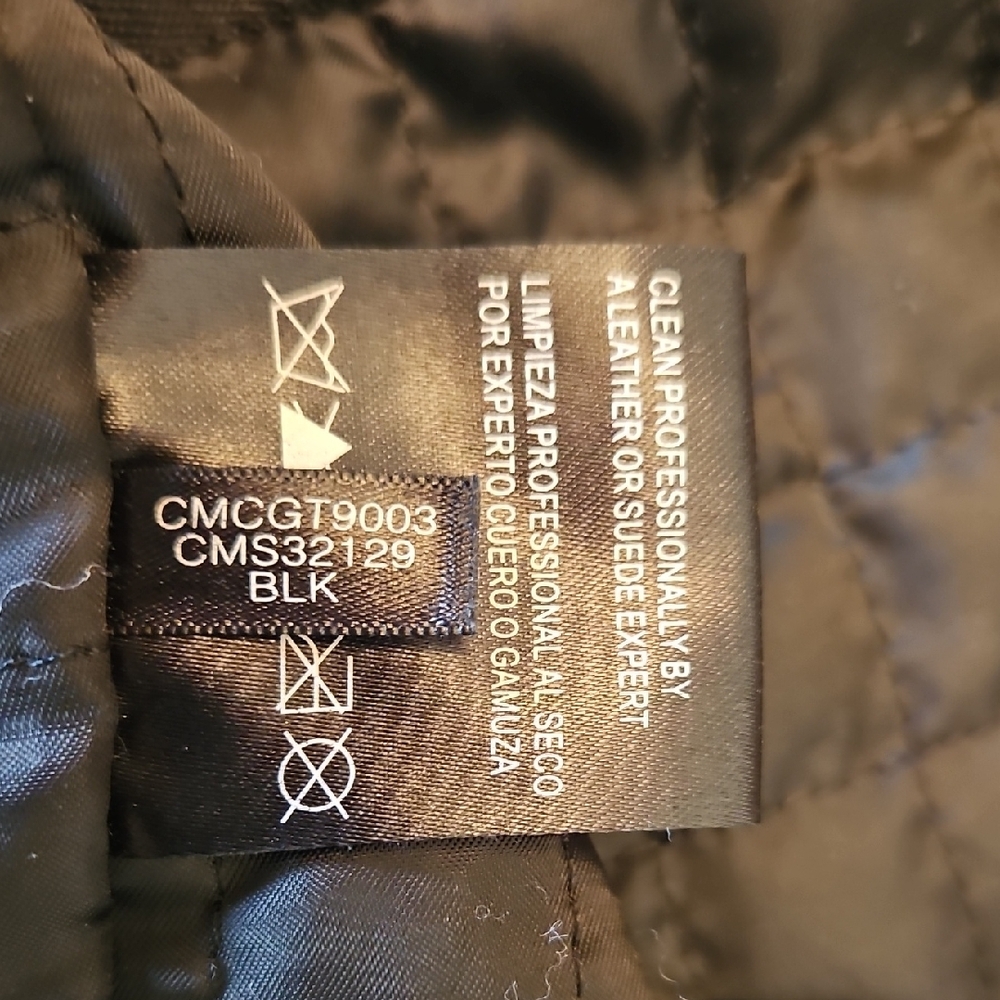 Calvin Klein Black Leather Jacket - Picture 10 of 10